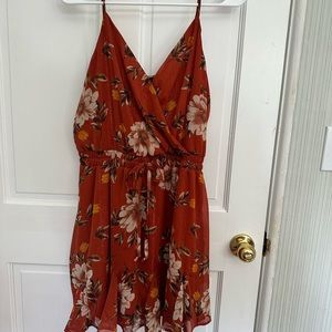 Trixxi size XL Floral terracotta mini dress